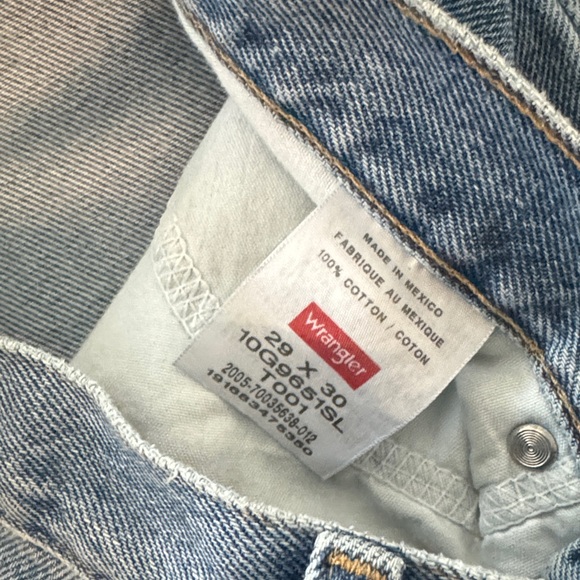 Wrangler Light Blue Straight Jeans - Picture 2 of 5